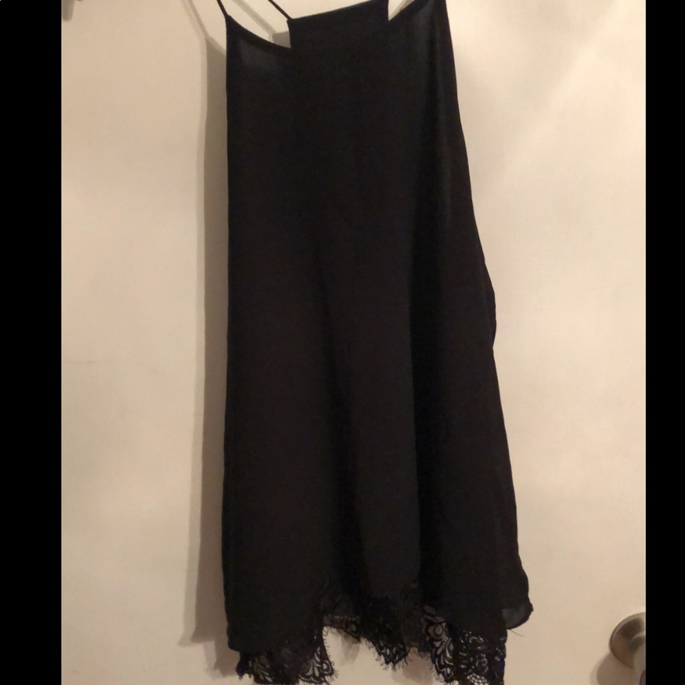 Sweet journey Black lacy tank top